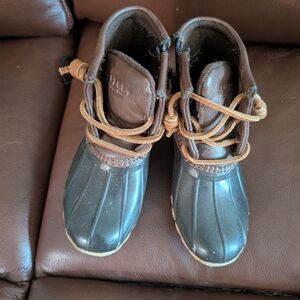 Sperry Brown and Black Rain & Snow Boots